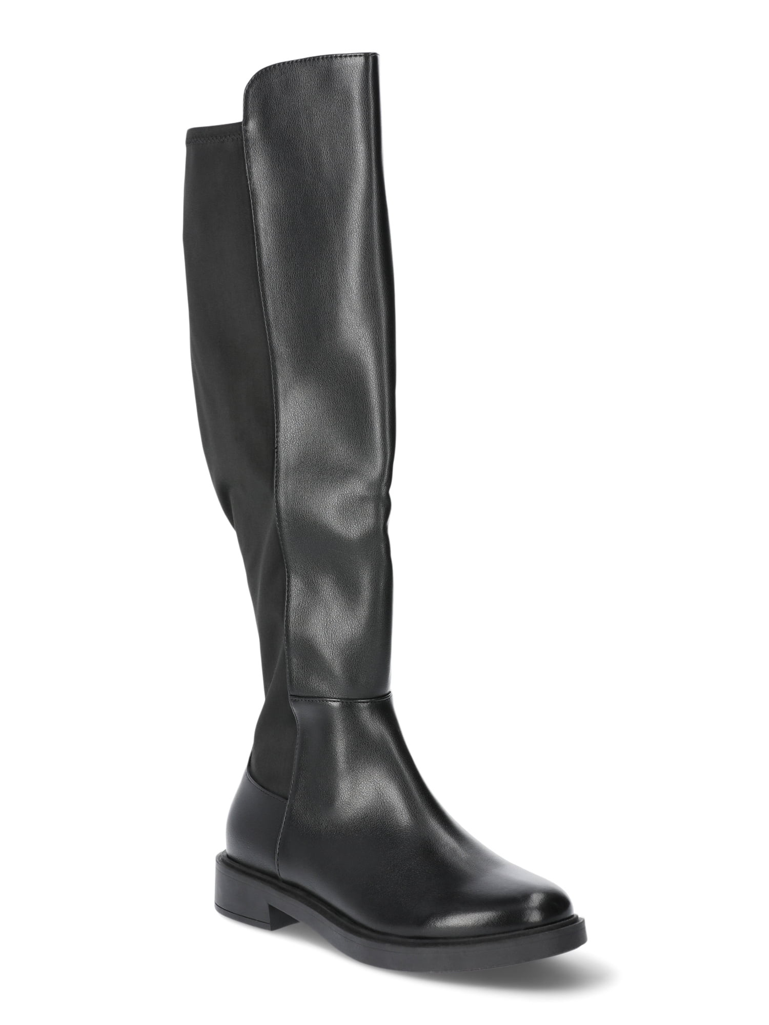 Time and Tru Women's Tall Over The Knee Stretch Boots, Wide Width Available | Walmart (US)
