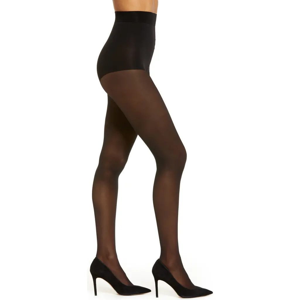 Natori Ultra Sheer Control Top Pantyhose in Black at Nordstrom, Size Small | Nordstrom