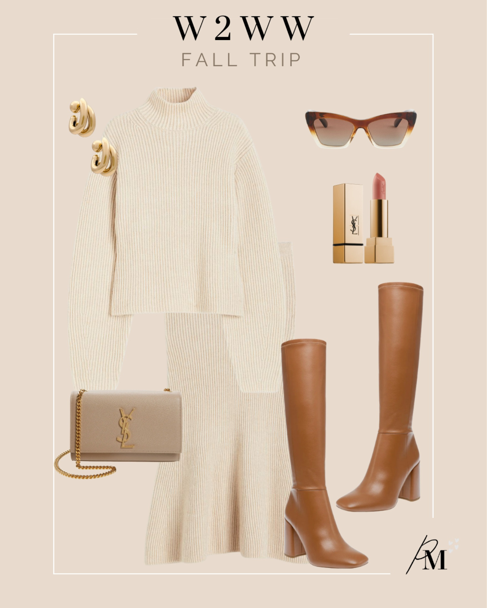 rib knit mockneck sweater 
rib knit mini skirt 
steve madden leather boot
ysl kate crossbody bag
hm sunglasses 

#LTKfitness #LTKstyletip #LTKtravel