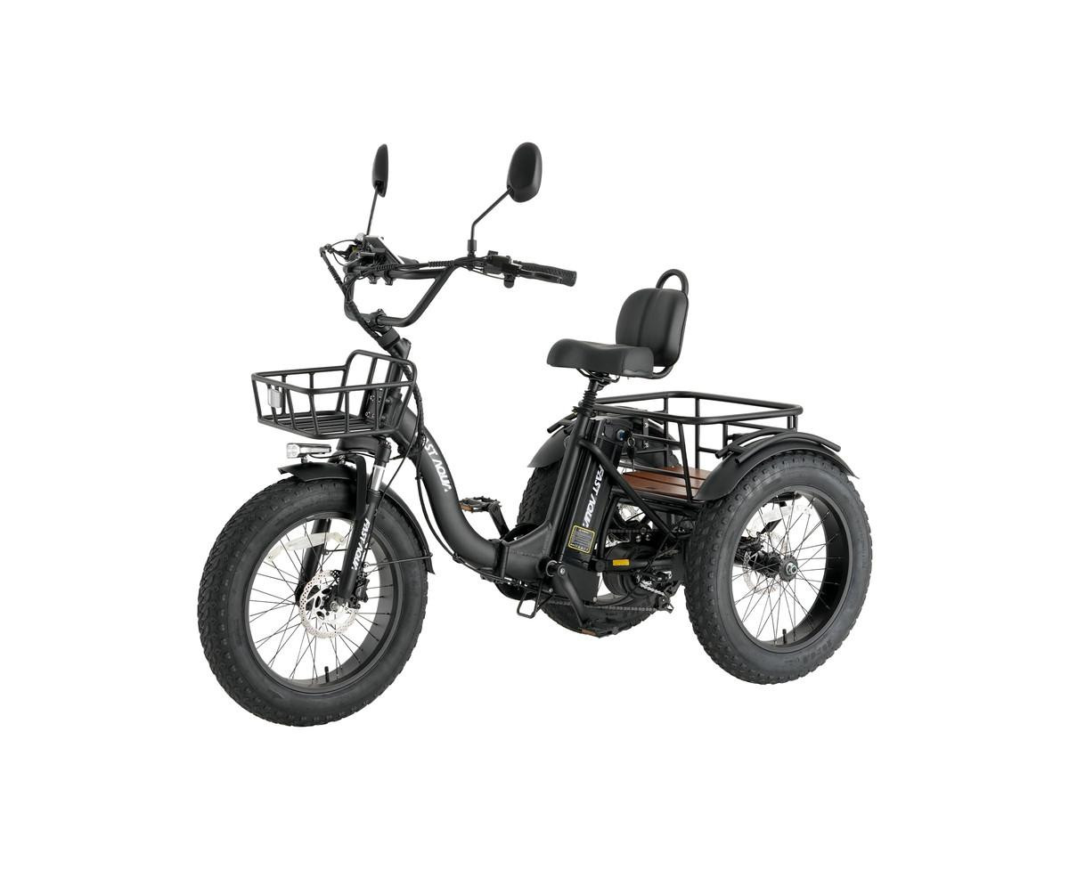 Mikolo Electric Tricycle for Adults, 750W(Peak 1350W) Motor, 48V13Ah Battery, 20"x4" Folding Fat Tire 3-Wheel Electric Trike, 20MPH, Hydraul | Macy's