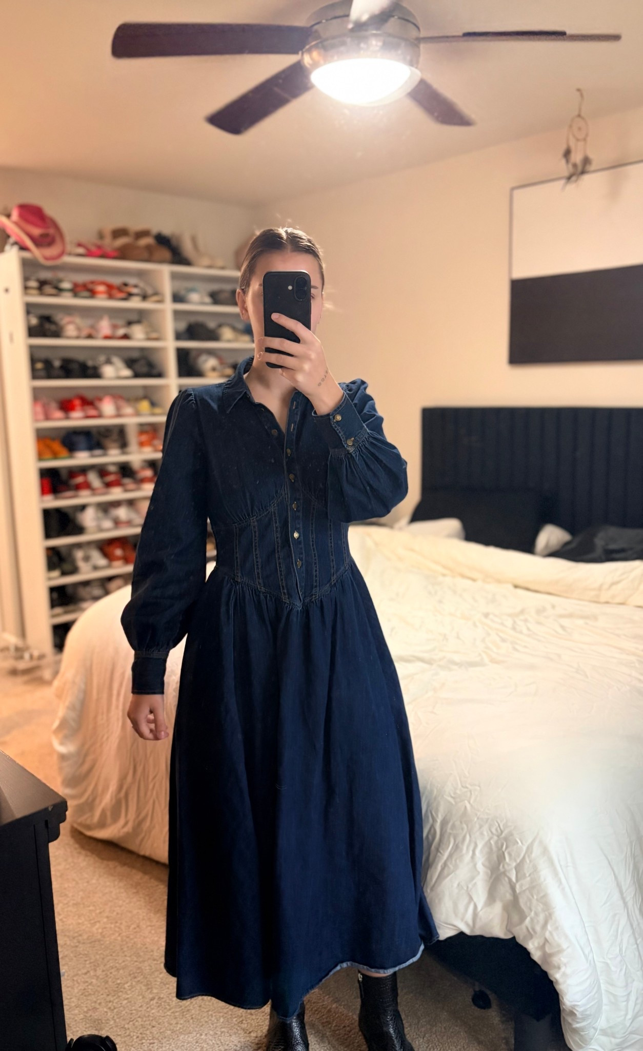 Denim Corseting Midi Dress 
- Derek Lam 10 Crosby x RTR

#LTKWorkwear #LTKootd