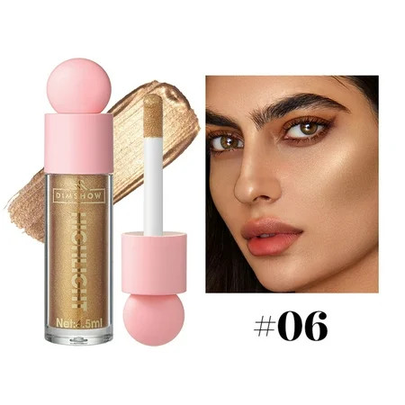 FSTDelivery Liquid Face Highlighter Makeup - Multifunctional Luminous Glow Natural Radiance Sparkly Glitter Body Shimmer Liquid Luminizer Sticks - Suitable for Face Eyes Lips and More | Walmart (US)