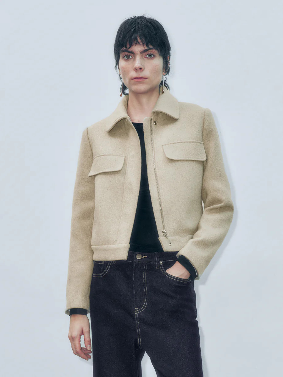 Shirt Collar Flap Pocket Jackets | Urban Revivo