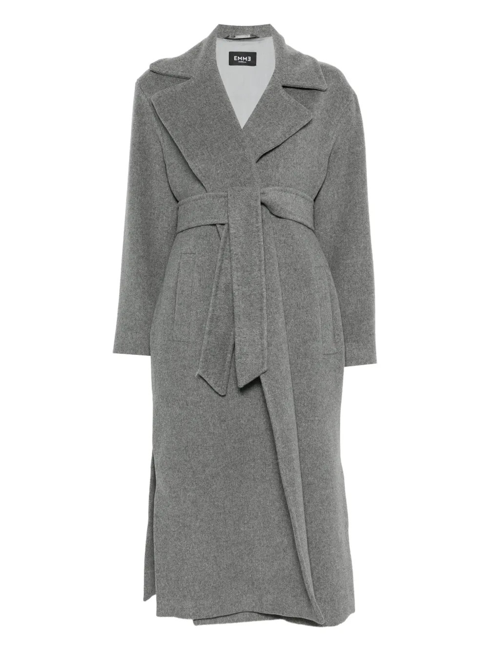 Marella Cadmio Belted single-breasted Coat | Grey | FARFETCH UK | Farfetch Global
