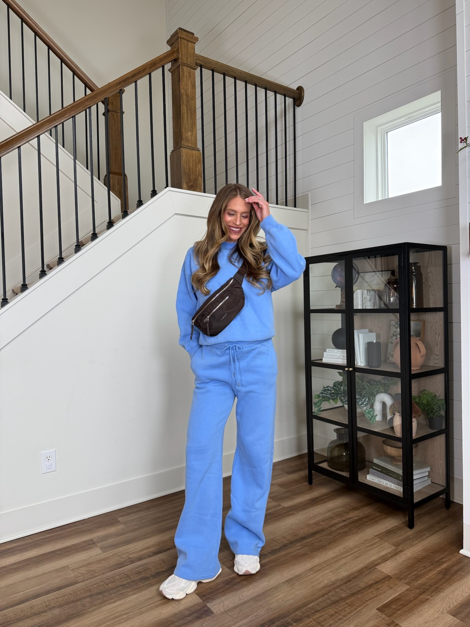 How gorgeous is this new blue Abercrombie just released? 💙 Perfect for travel days or anytime you want to be comfy and cute! Wearing a medium tall in the sweatpants and a medium in the sweatshirt

#LTKTravel #LTKdayinmylife #LTKootd