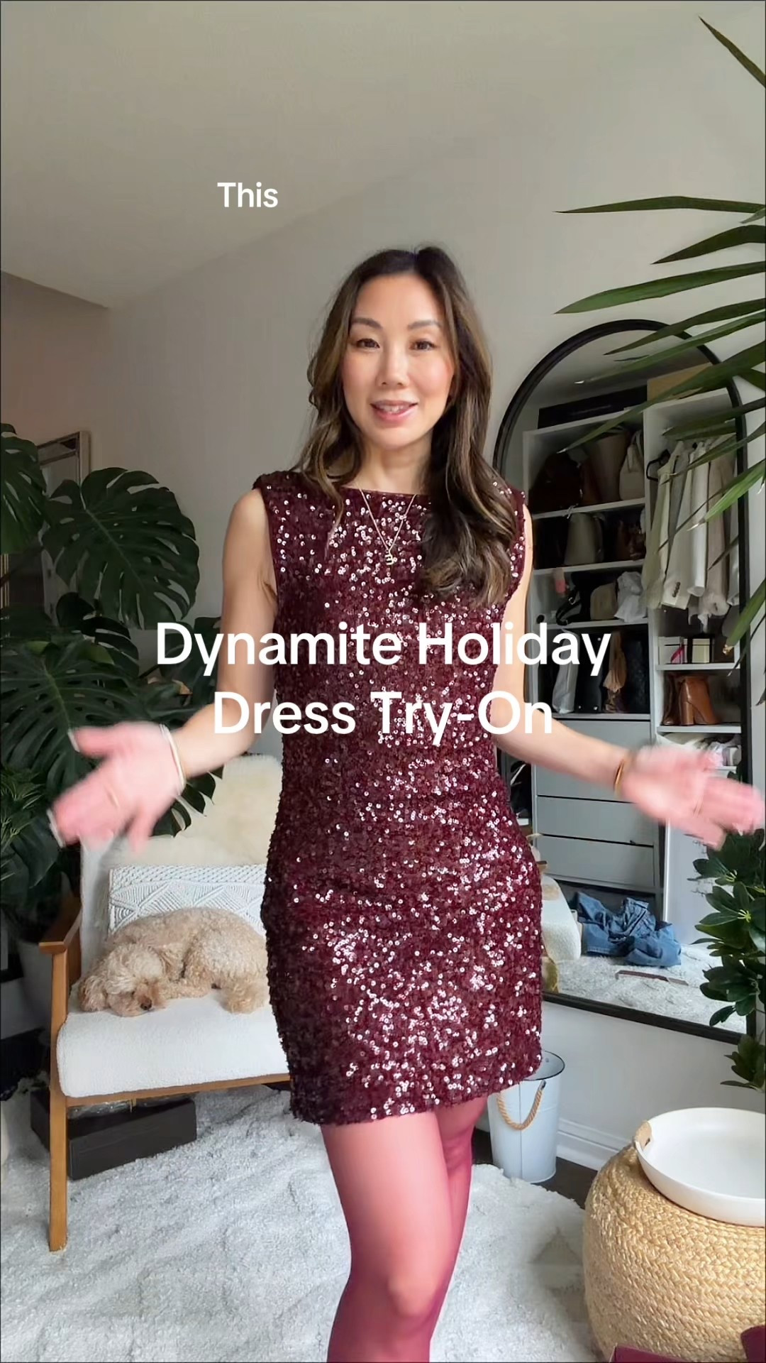 Holiday dresses from Dynamite! This burgundy sequin mini dress gives just the right amount of sparkle and is so stretchy and comfortable to wear. The satin green dress is another favourite and so elegant. Dynamite has so many cute holiday party, and event dresses for this season make sure you check them out! 

#LTKSeasonal #LTKHoliday #LTKParties