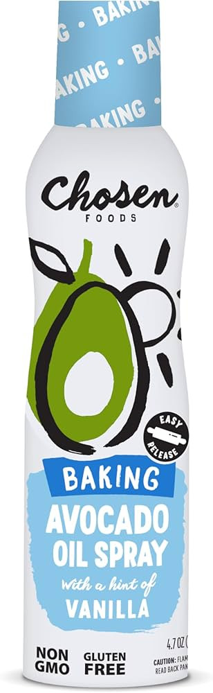 Chosen Foods Avocado Oil Baking Spray 4.7 oz with Recipe ebook bundle | Amazon (US)