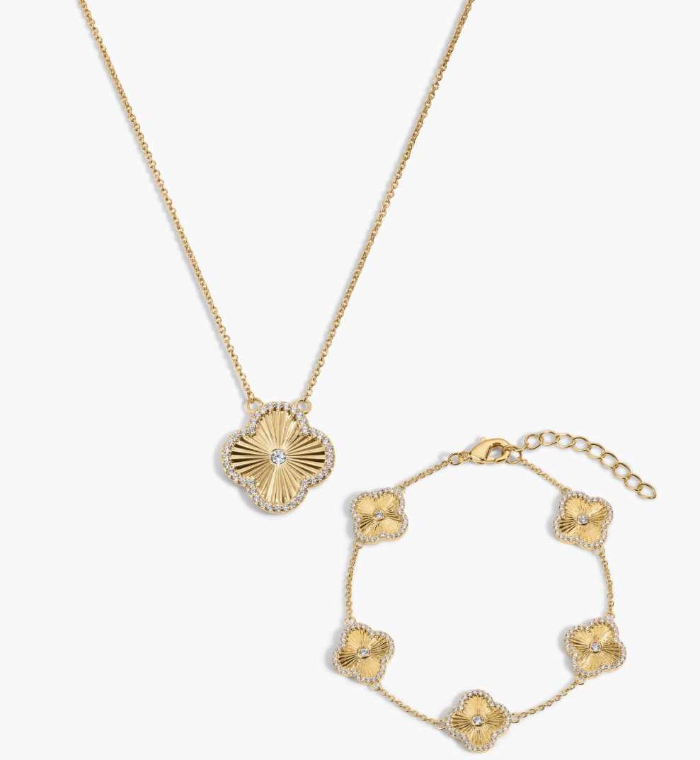 This necklace and bracelet set are on sale!

#LTKSaleAlert