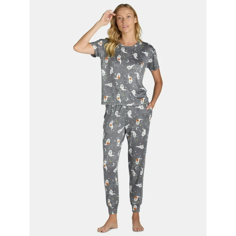 Way to Celebrate Women’s Halloween Pajama Set, Sizes XS-3X | Walmart (US)