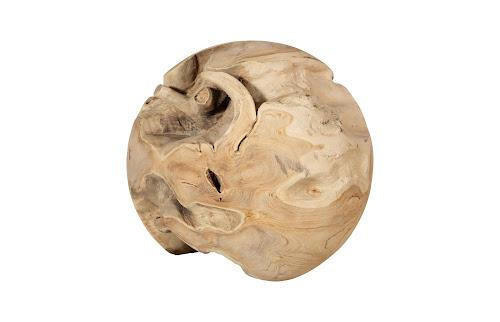 Phillips Collection Teak Wood Ball Extra Large Bleached Object | DecoratorsBest