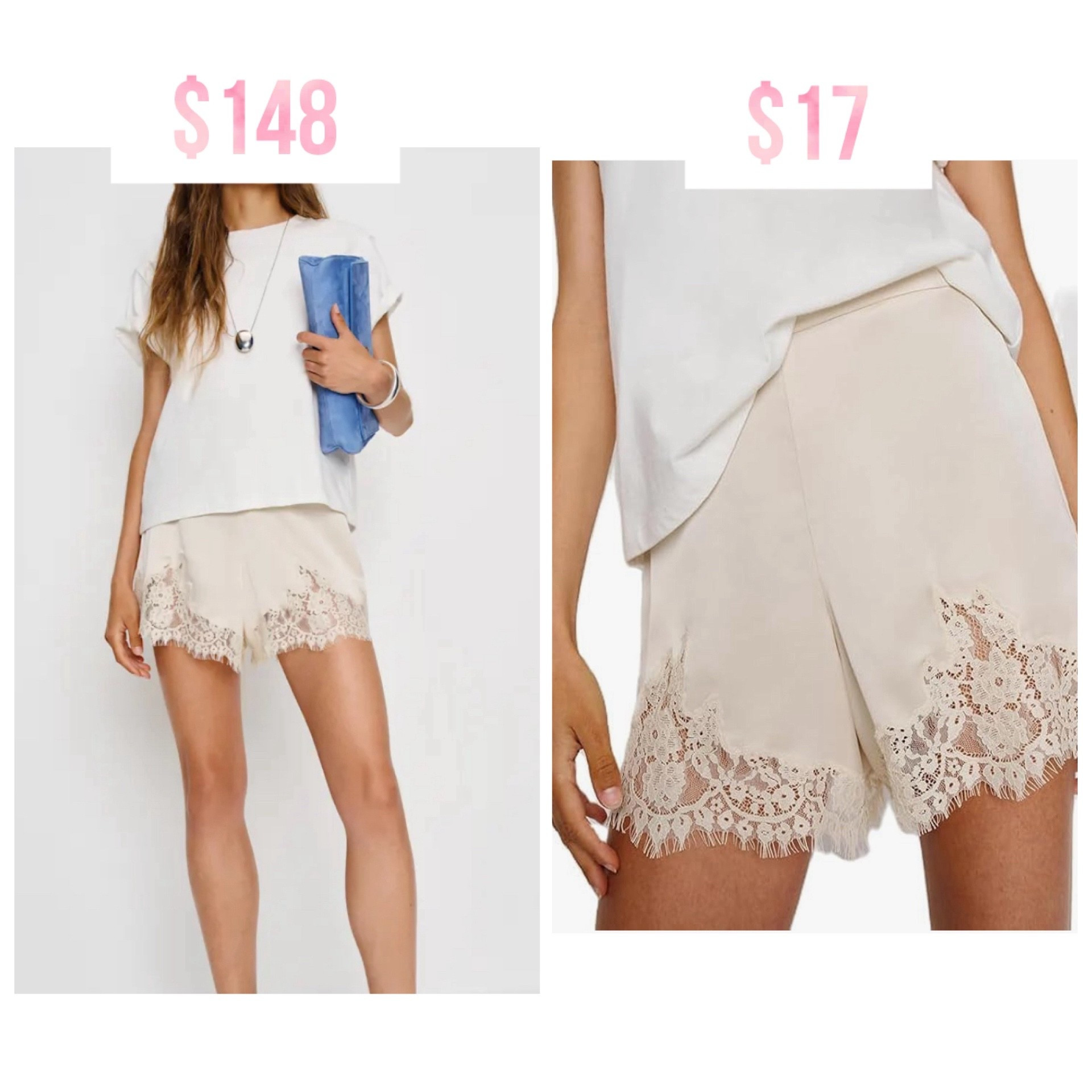 Reformation fern satin shorts and inspired version! 

#LTKStyleTip #LTKFindsUnder50 #LTKSeasonal