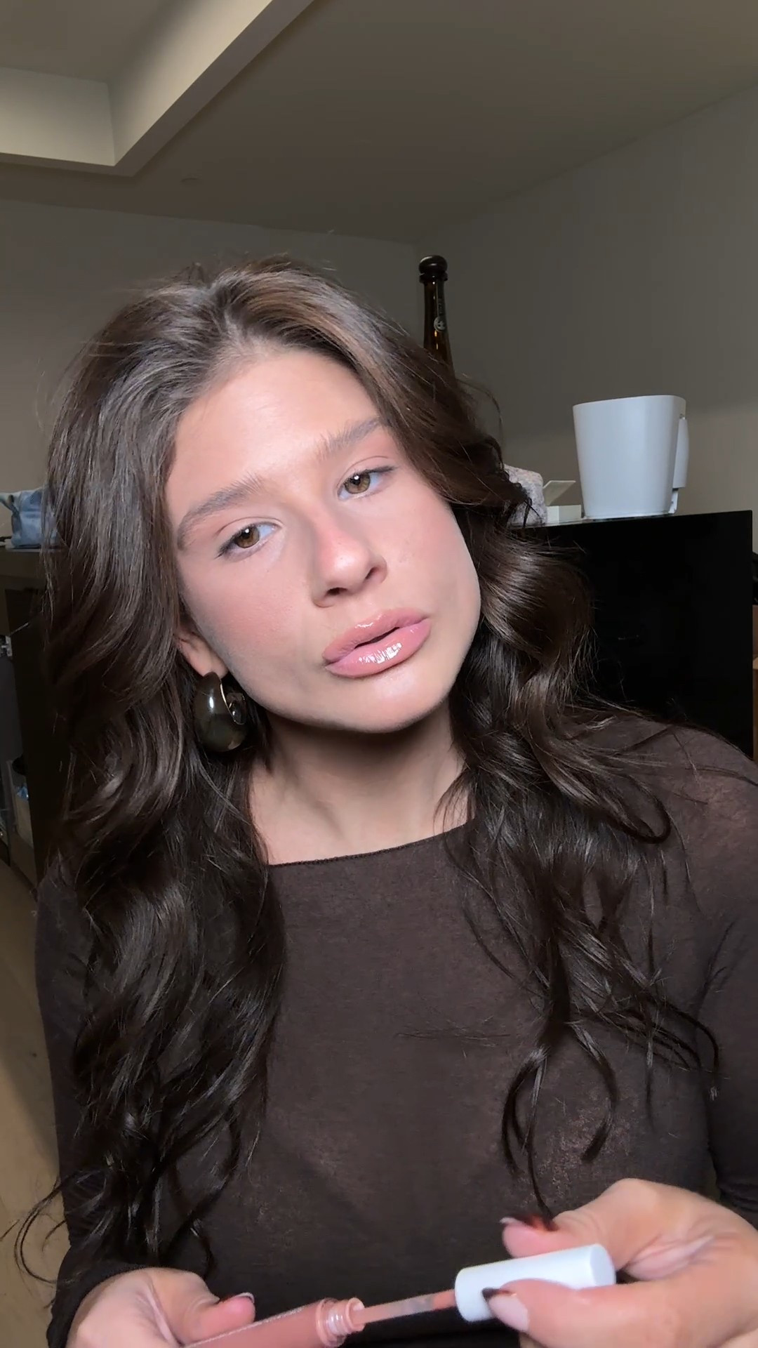 Lip combo of the night - 

Tarte (desert rose)
Fenty (is it fu$$y)