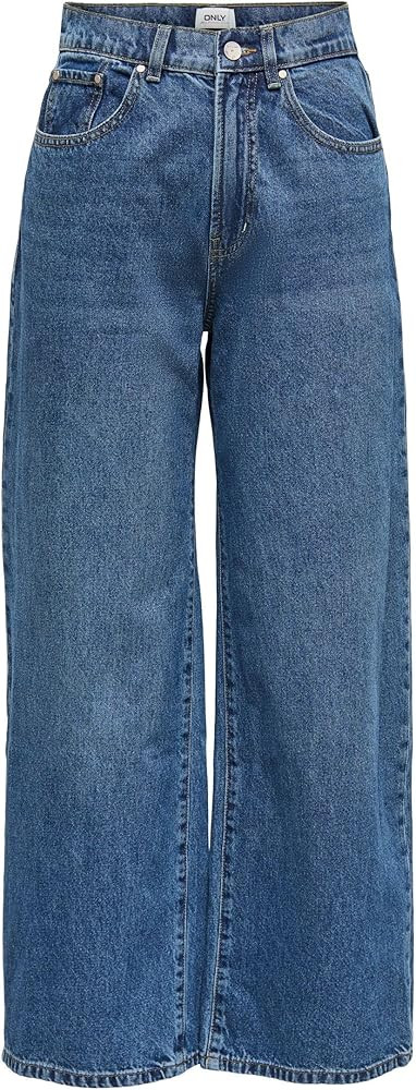 ONLY Women's Onlhope Ex Hw Wide DNM Add465 Noos Jeans | Amazon (UK)