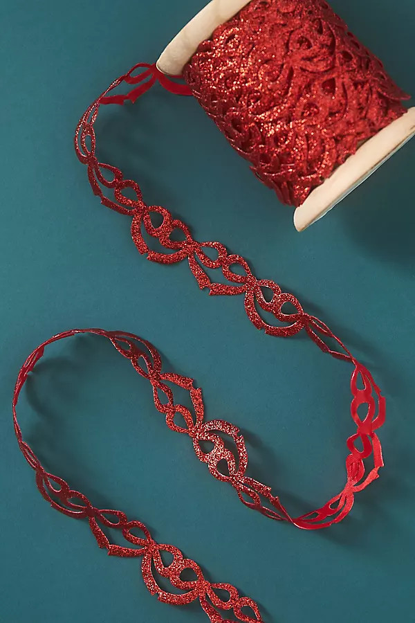 Glittery Bow Ribbon | Anthropologie (US)