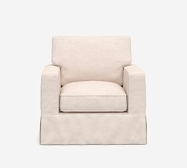 PB Comfort Square Arm Slipcovered Armchair | Pottery Barn (US)