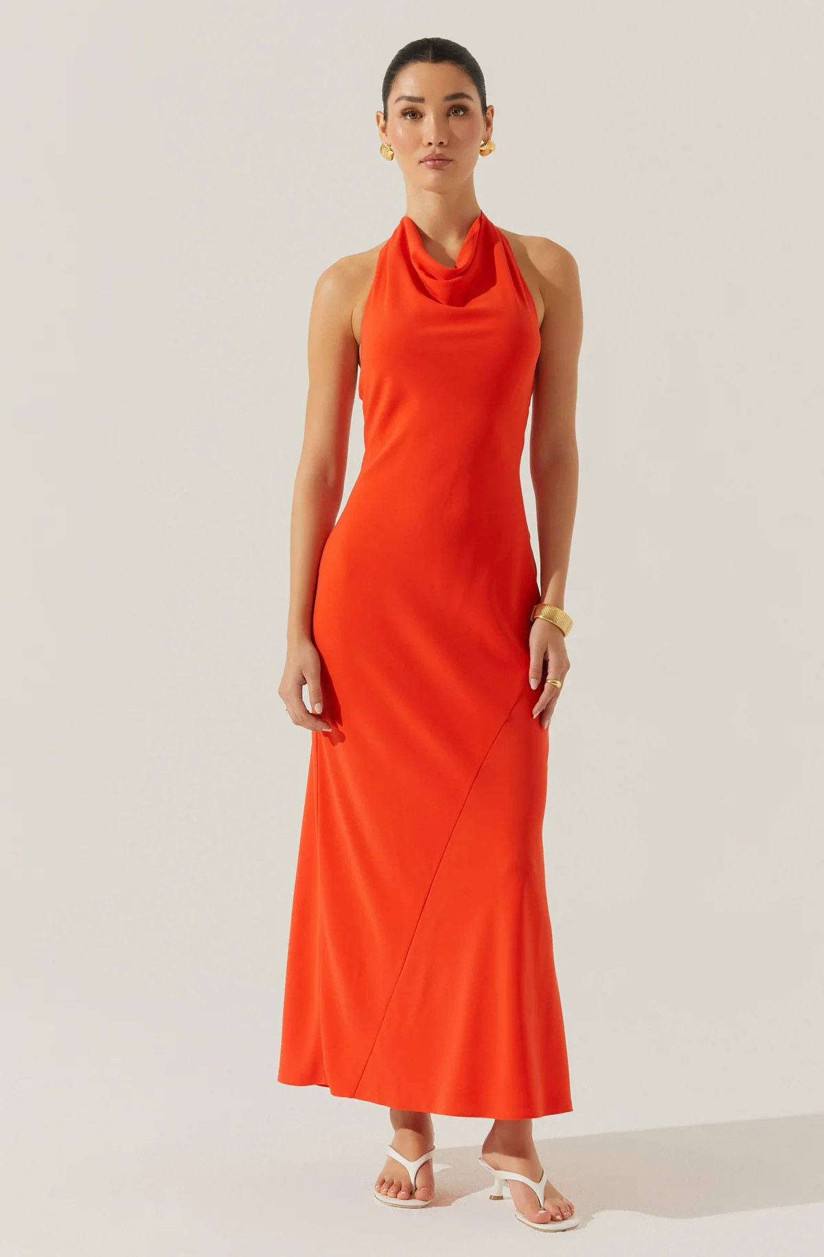 Dalisay Cowl Neck Halter Dress | ASTR The Label (US)