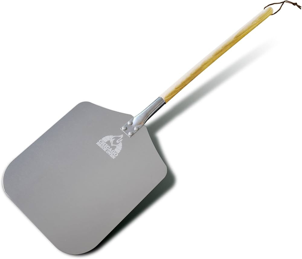 Chicago Brick Oven Pizza Peel 12" x 14", Pizza Paddle, 35.5" Long Aluminum Metal Pizza Peel with ... | Amazon (US)