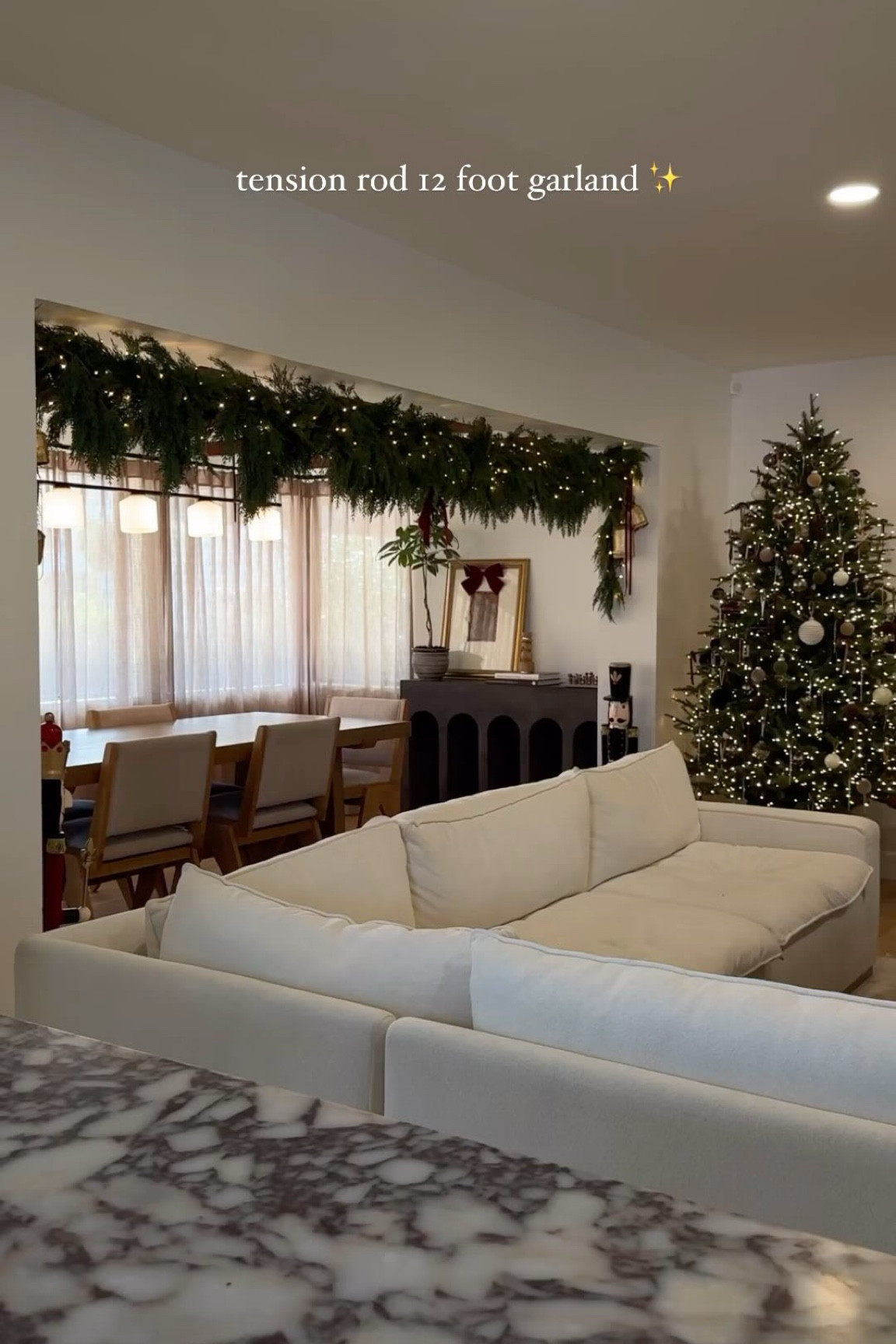 let’s hang my 12 foot garland ✨