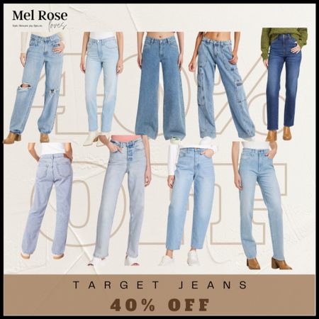 Today only! (12/15)
40% off women’s jeans at Target!

These are some faves but they also have more colors and skinny jeans!

Straight leg jeans 
Baggy jeans
High rise
Loose fit


#LTKfindsunder100 #LTKsalealert #LTKfindsunder50