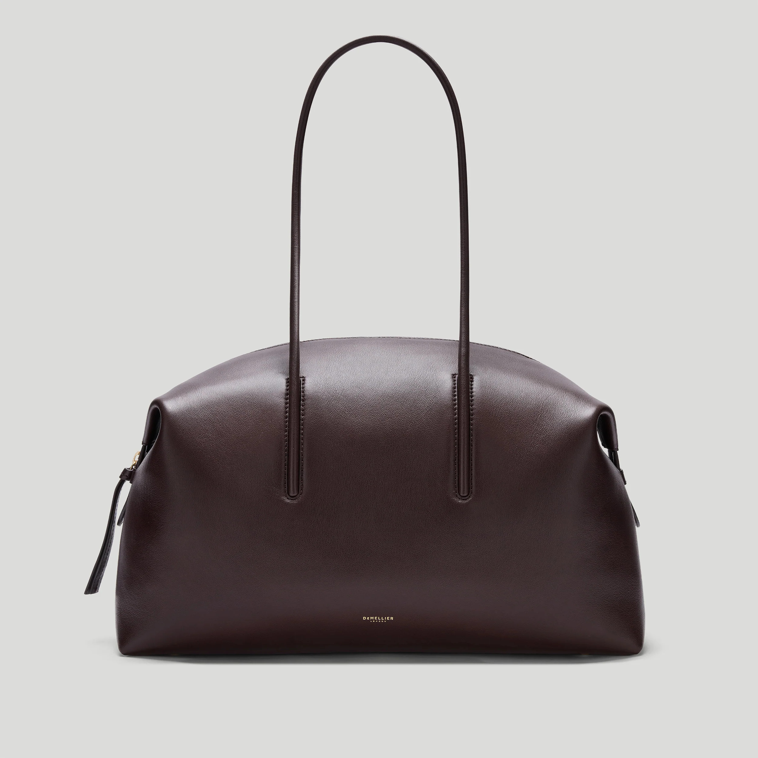 DeMellier The Stockholm in Bordeaux Fine Grain Leather Tote & Work bag | DeMellier