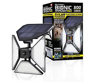 Bell + Howell Bionic Spotlight Trio Solar Motio Sensor Light | QVC