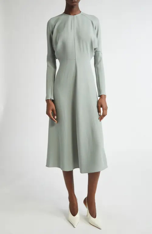 Victoria Beckham Dolman Long Sleeve Dress in Wasabi at Nordstrom, Size 10 Us | Nordstrom
