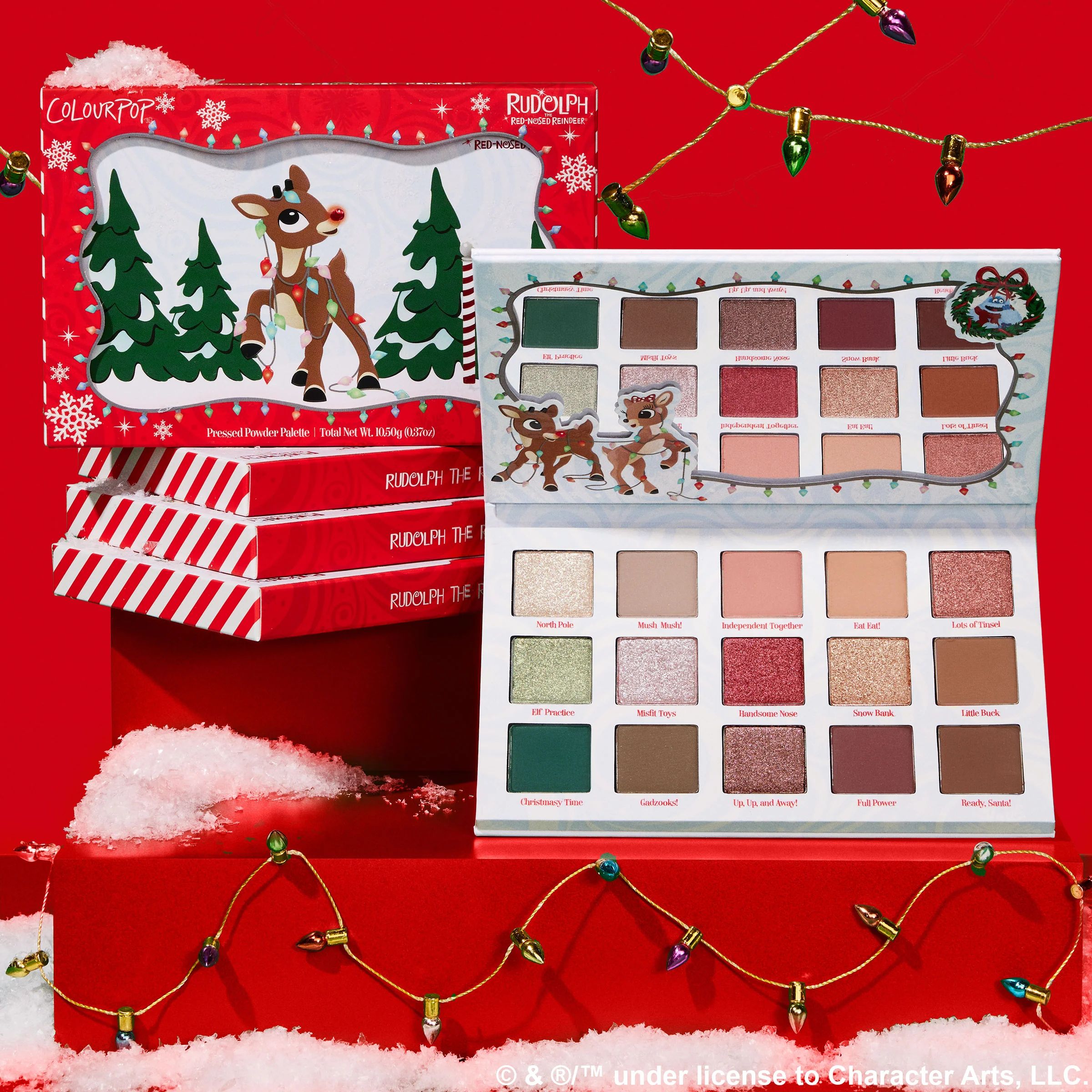 Rudolph the Red Nose Reindeer® Pressed Powder Palette | Colourpop
