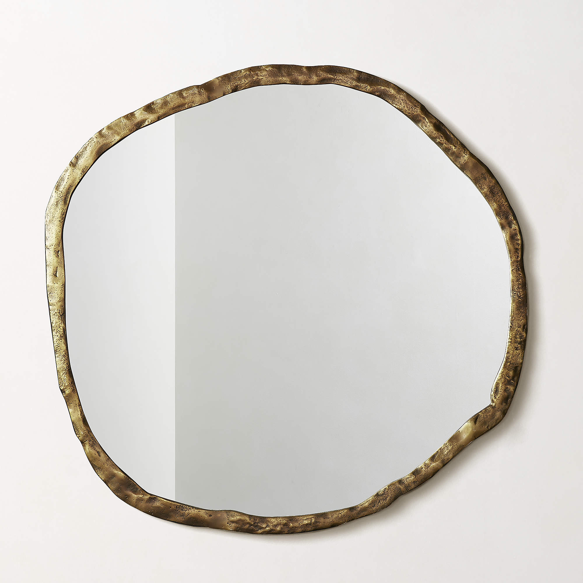 Abel Brass Round Wall Mirror 48" + Reviews | CB2 | CB2