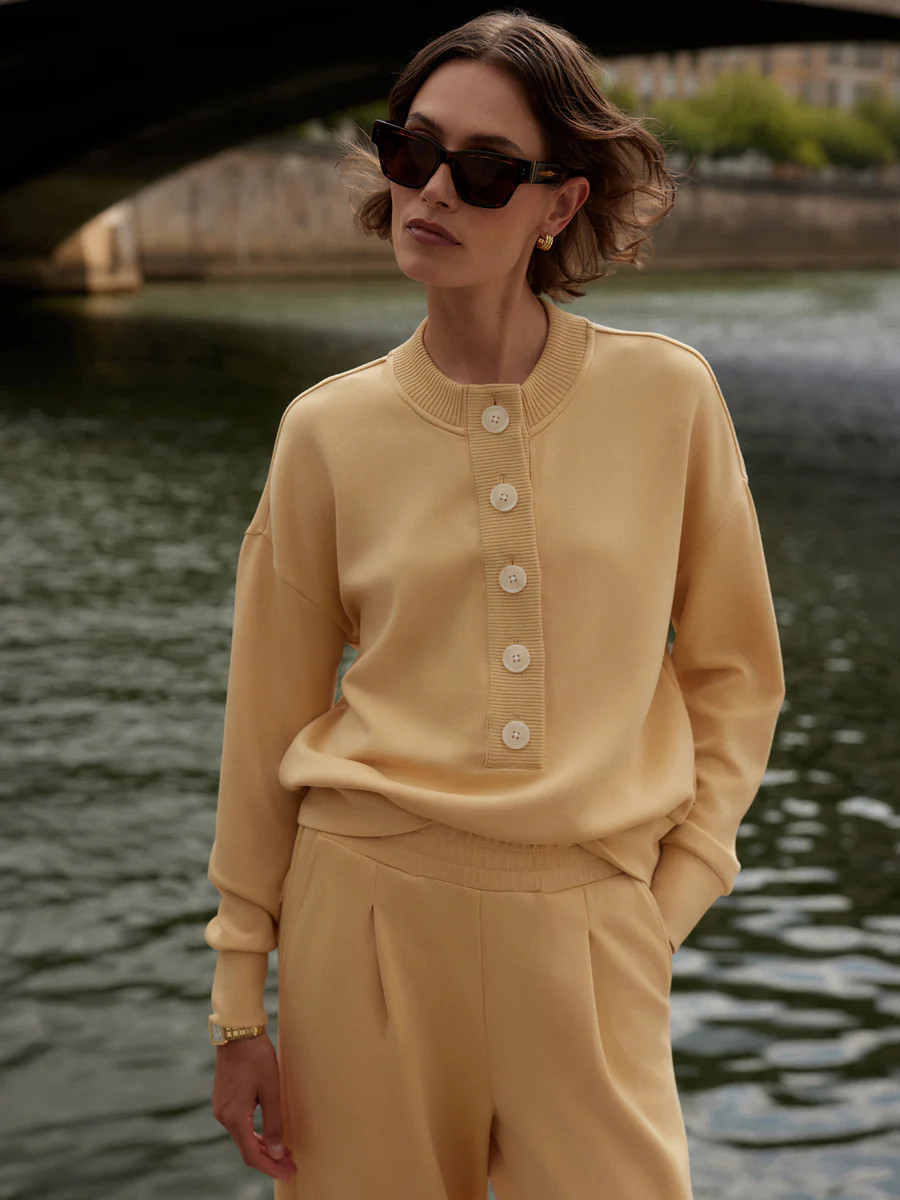 Reena Button Front Sweat | Varley US | Varley US