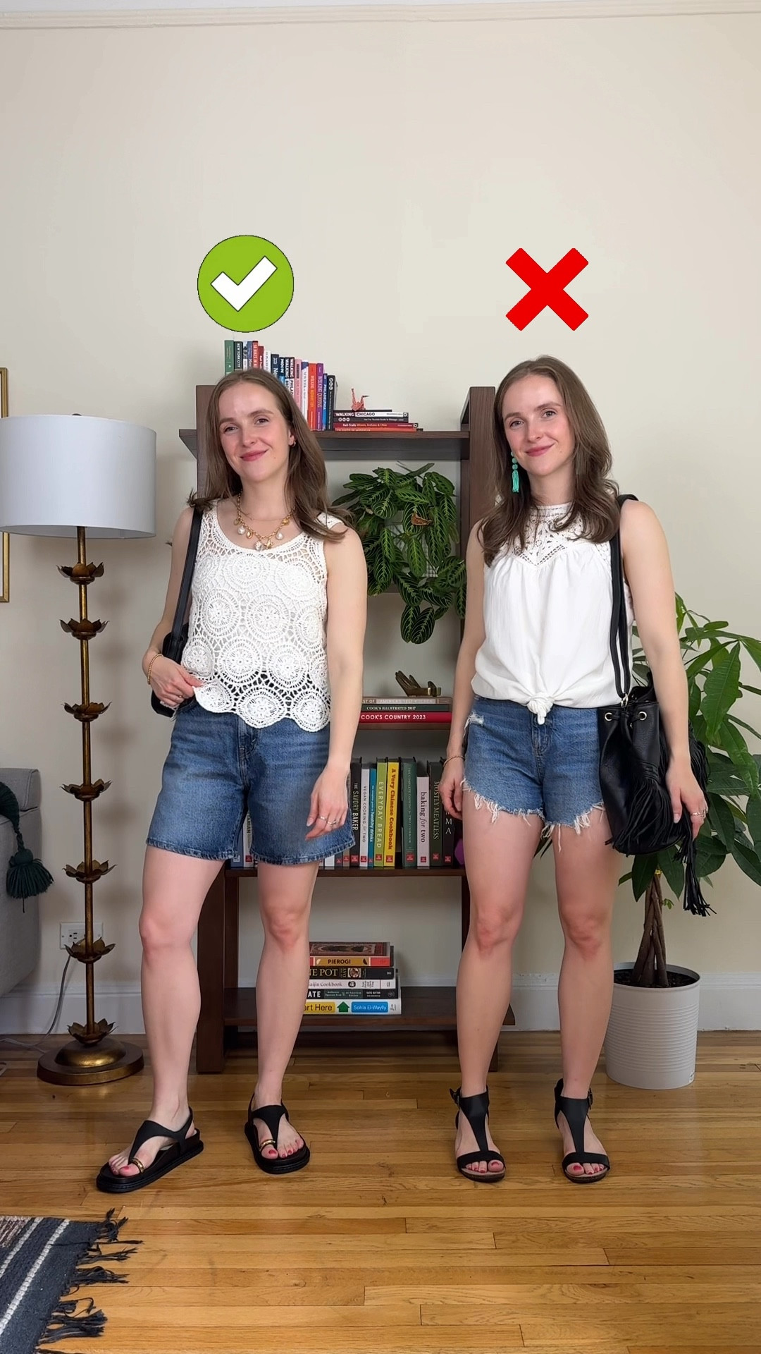 MillennialOutfit makeover
Xs scalloped tank (sheer & layered with tube top)
25 shorts
6.5 sandals don’t size up


#LTKStyleTip #LTKSaleAlert