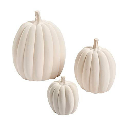 Fun Express DIY White Pumpkins for Decorating - Create Your Own Halloween Decor with 3 Different Sizes White Faux Pumpkins - Versatile Artificial Pumpkin for Fall & Halloween - Durable & Kid-Friendly | Amazon (US)