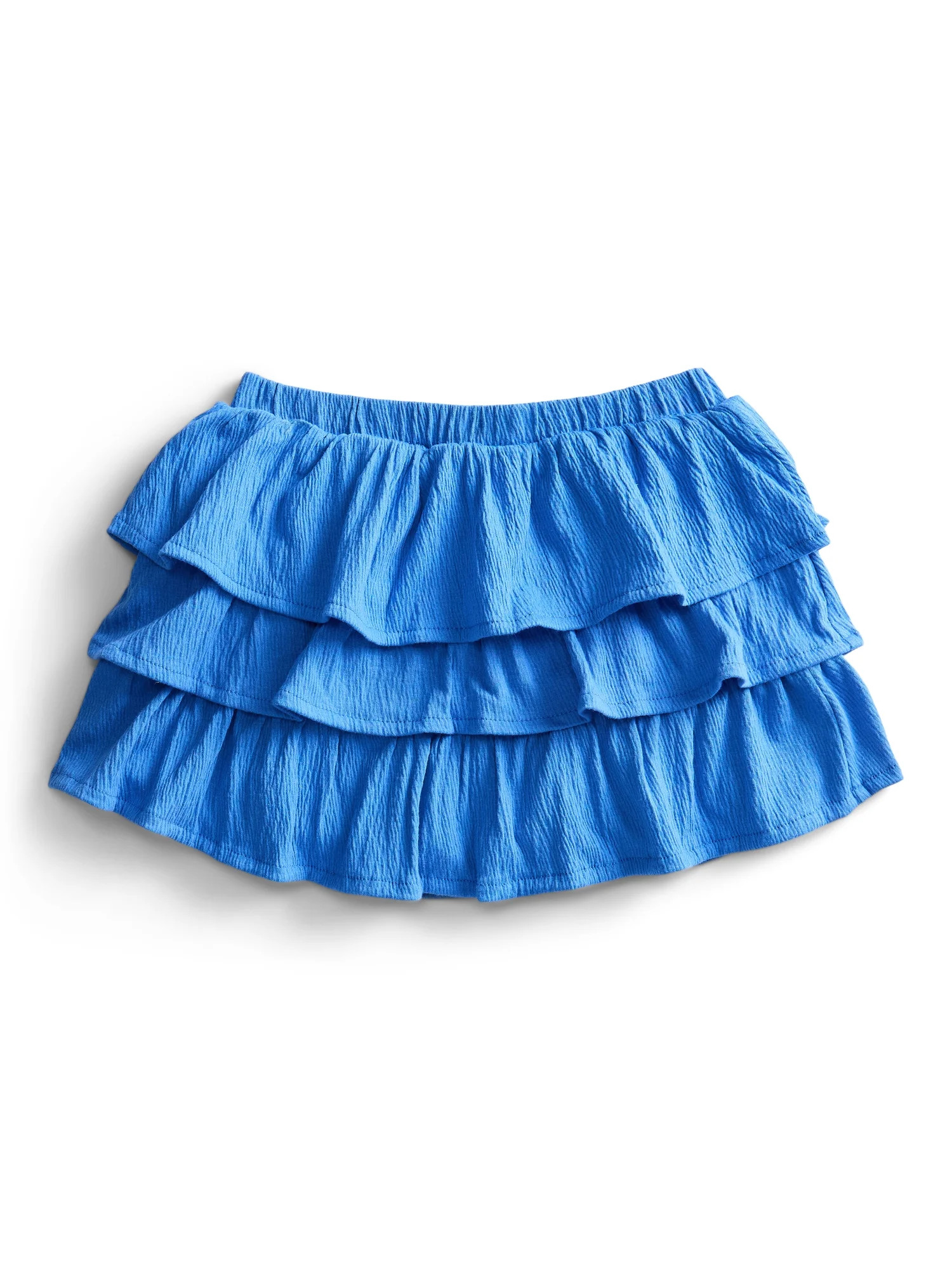 Wonder Nation Girls Tiered Scooter Skirt, Sizes 4-10 | Walmart (US)