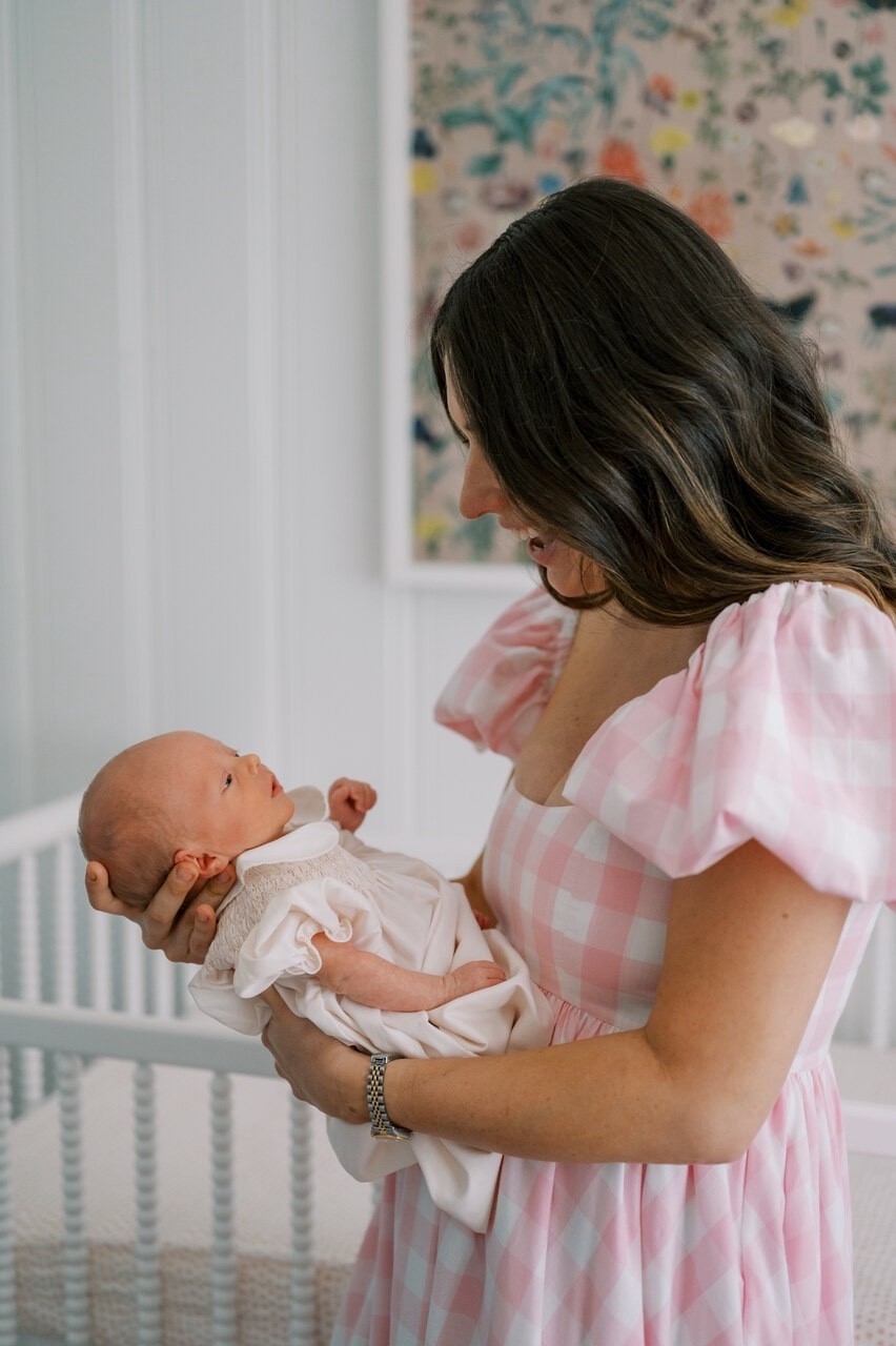 Newborn photos. Newborn baby girl photos. Newborn gown. Newborn. Pink. Baby girl dress. Pink dress. Mom and baby. Mom and daughter. Pink gingham dress. LTKbaby. LTKkids. LTKfamily. 

#LTKKids #LTKFamily #LTKBaby