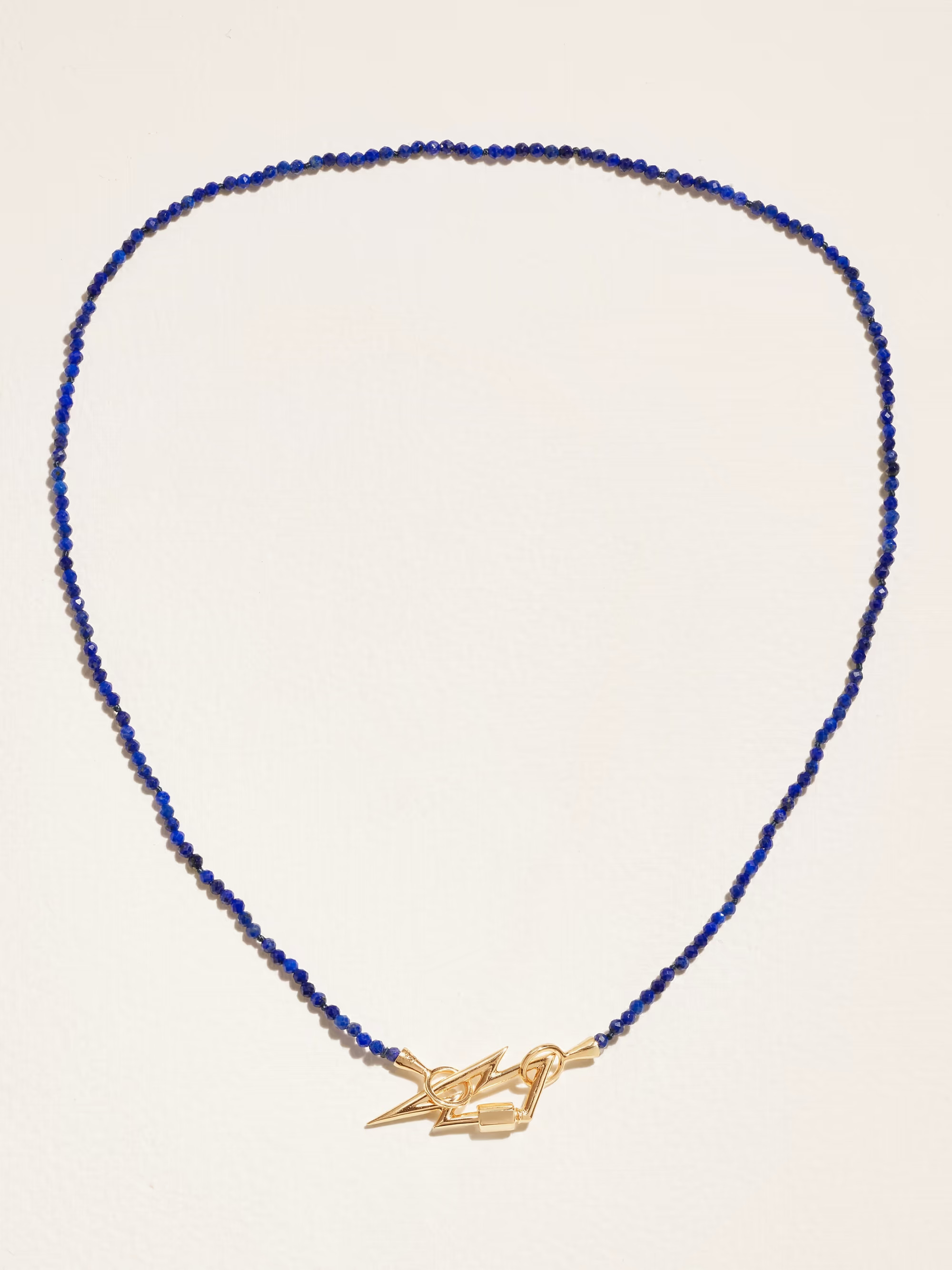 Itty Bitty Strand 14-karat gold lapis lazuli necklace | NET-A-PORTER (US)