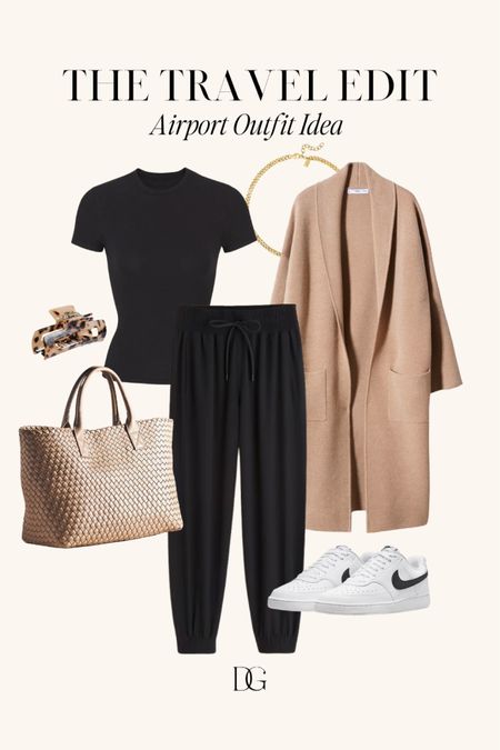 Travel Outfit Idea | airport outfit, airport outfits, travel outfits, travel looks, travel look, comfy travel outfit, comfy travel outfits, casual travel outfits, casual travel outfit, travel style, airport look, travel look, woven tote, woven tote bag, travel totes, travel tote, nike sneakers, cozy outfits, cozy travel look

#LTKSeasonal #LTKstyletip #LTKtravel