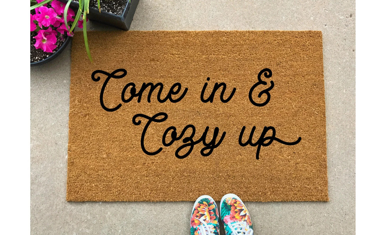 Come in and Cozy up Doormat: 100% Coir Welcome Mat - Etsy | Etsy (US)