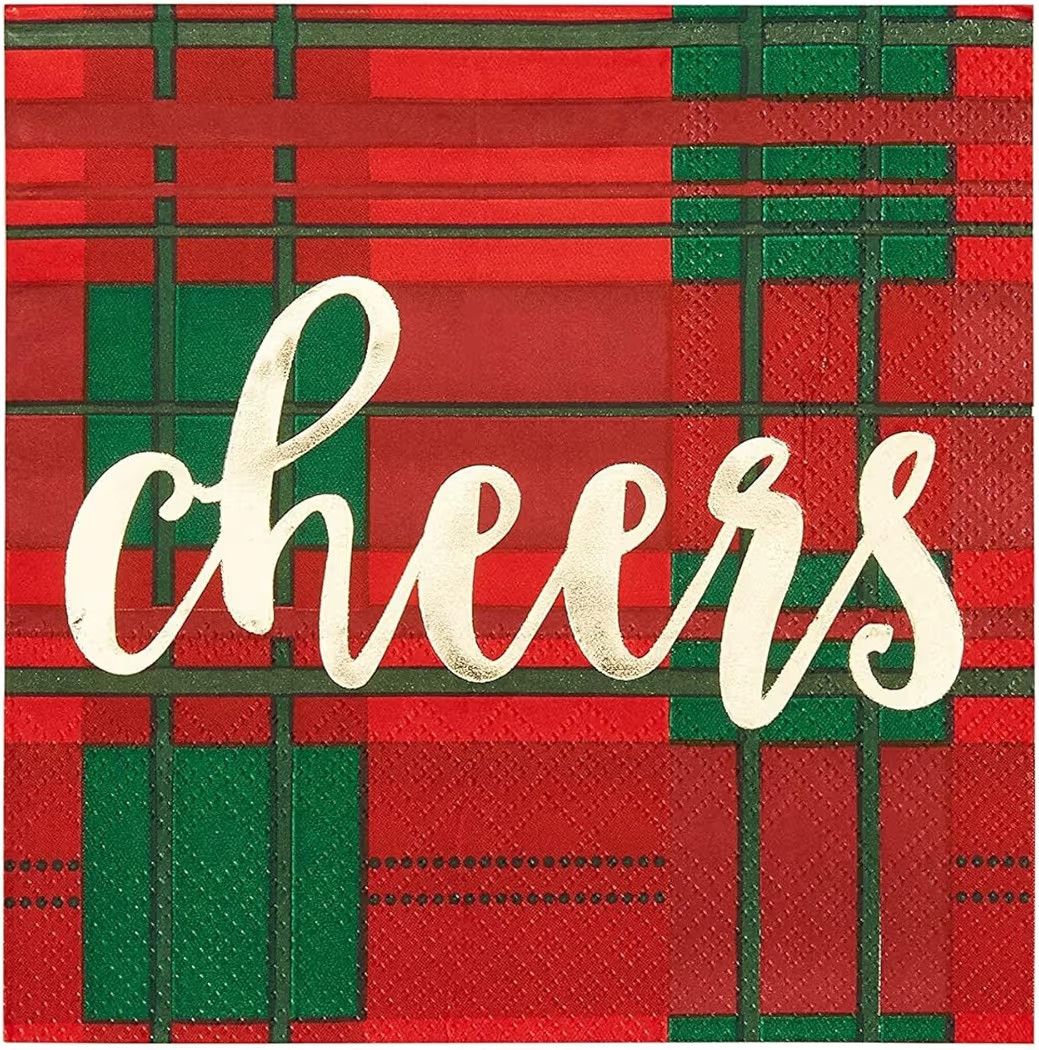 Amazon.com: Juvale Cocktail Napkins - 5 x 5 in folded, 10 x 10 in unfolded, 3-Ply, 50 Count, Red ... | Amazon (US)