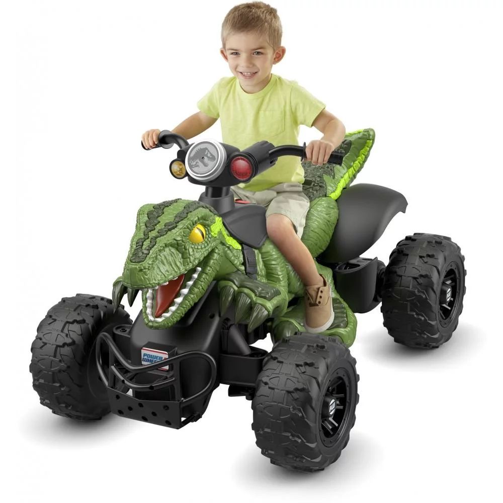 Power Wheels Jurassic World Dino Racer, Green Ride-On ATV for Kids | Walmart (US)