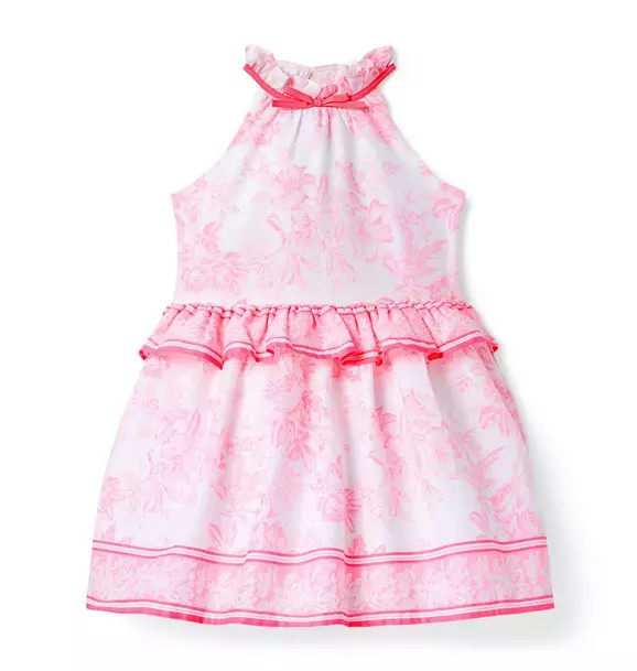 THINK PINK Floral Toile Dress | Janie and Jack