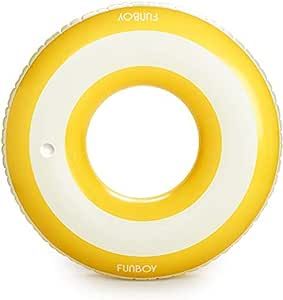 FUNBOY Giant Inflatable Yellow Cabana Tube Float, Donut Style Pool Float, Luxury Raft for Summer ... | Amazon (US)