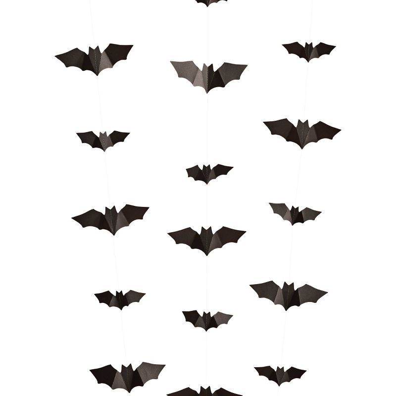 Halloween Hanging Paper Bats Party Banner Black - Spritz™ | Target