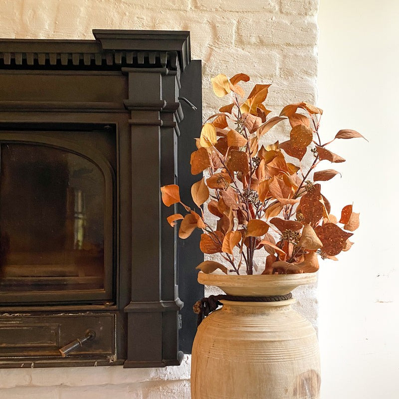 Rust Cork Leaf Stem | Purple Rose Home