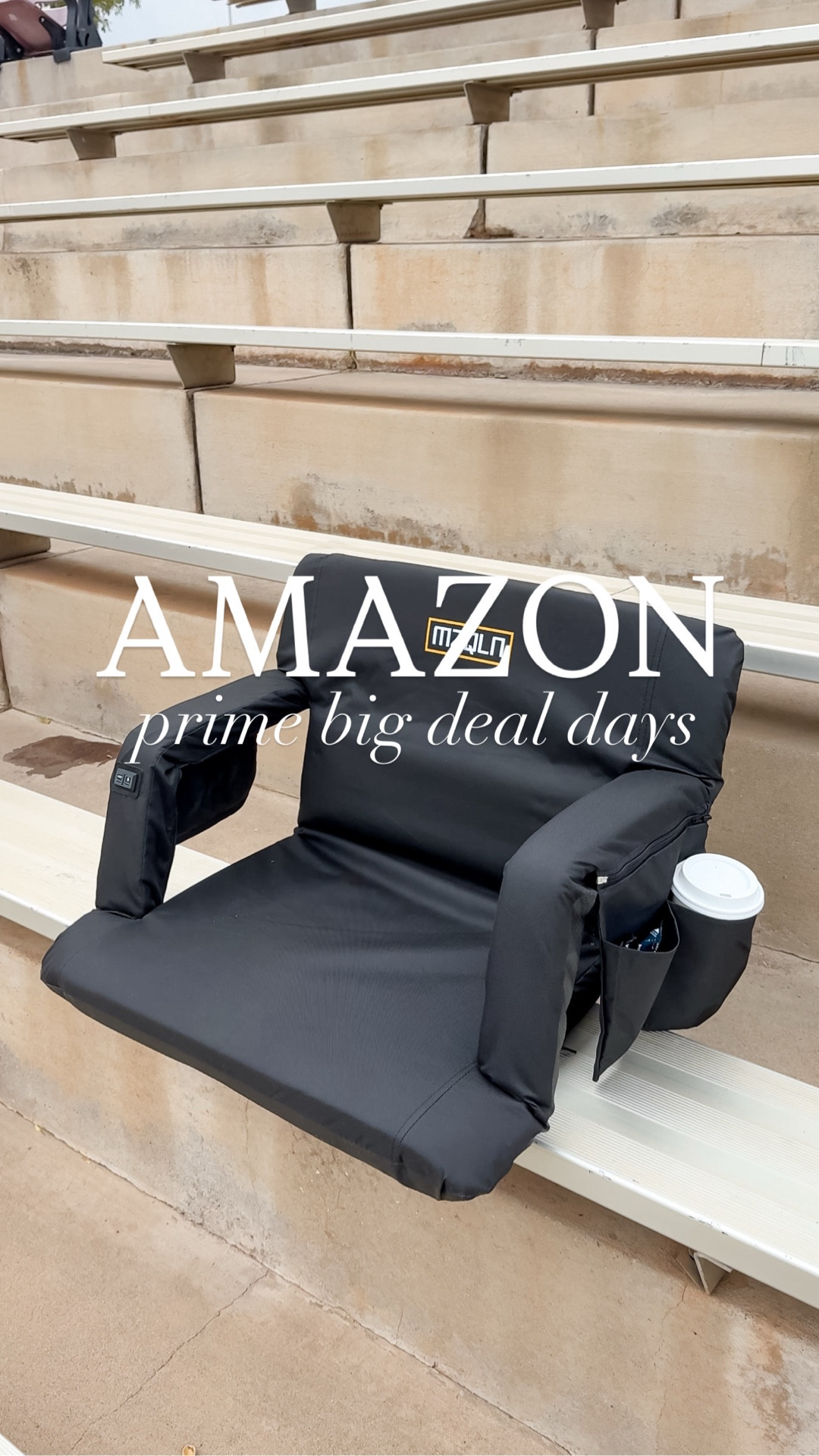 These stadium chairs are ON DEAL NOW for Prime Big Deal Days! 😍 It has massage, 3 heat settings, 6 reclining positions, a built-in charging station for your phone, and a spot to hold a drink and snacks! 🏈🏟️🔥⚽️

#footballseason #amazonmusthaves #massagechair #amazonfinds #thesistershoppers #sportsevents #amazongadgets 

#LTKSaleAlert #LTKSeasonal #LTKTravel
