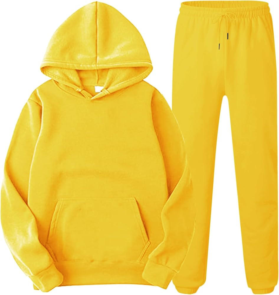Unisex Sweatsuits for Women Set Tracksuit Men 2 piece Hoodies Sweatshirts and Jogger Sweatpant Se... | Amazon (US)