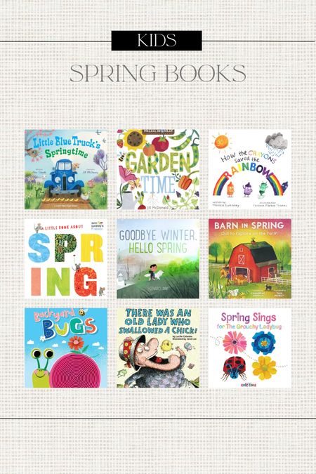 Spring Books for Kids 

Spring Books // seasonal books // kids books // kids room // kids // toddler // baby // books

#LTKkids #LTKSeasonal #LTKfindsunder50