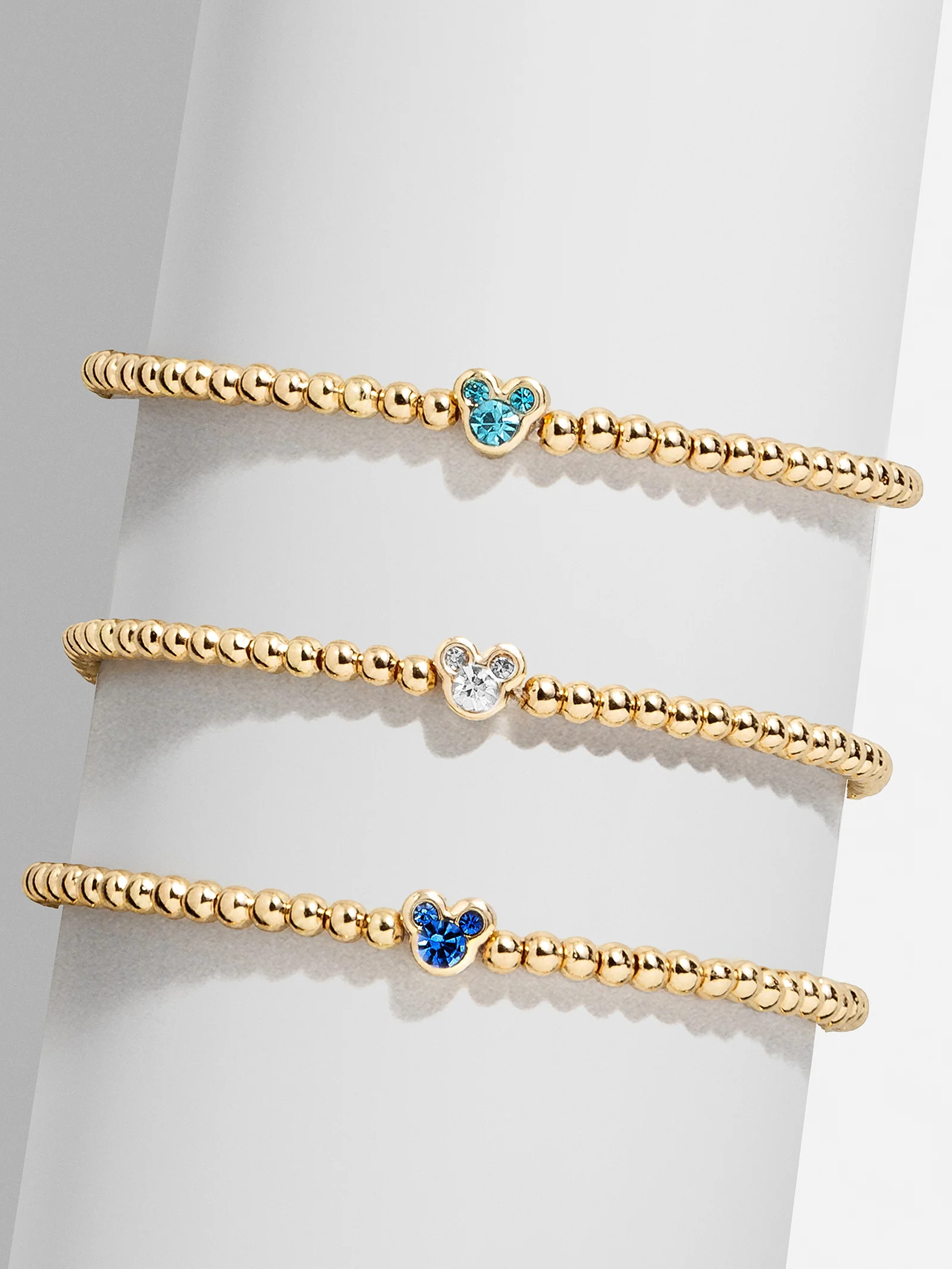 Disney Mickey Mouse Birthstone Pisa Bracelet - Crystal | BaubleBar