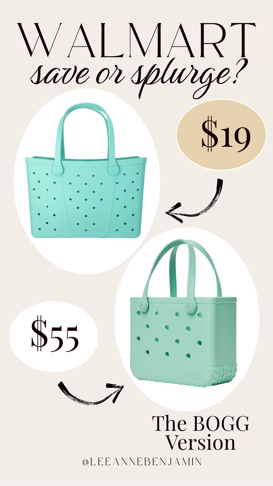 Would you save or splurge on the viral beach bag!? 

 #LTKmomlife #LTKSaleAlert #LTKSwim
