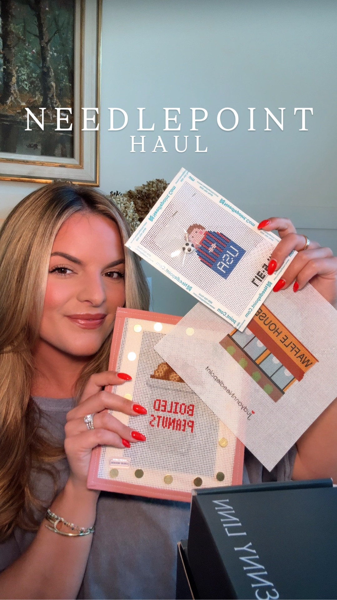 Needlepoint haul for stitch mail Monday ✨

#LTKvlog #LTKHome #LTKSeasonal