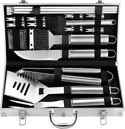 ROMANTICIST 20pc Complete Grill Accessories Kit - The Very Best Grill Gift on Birthday Wedding - ... | Amazon (US)