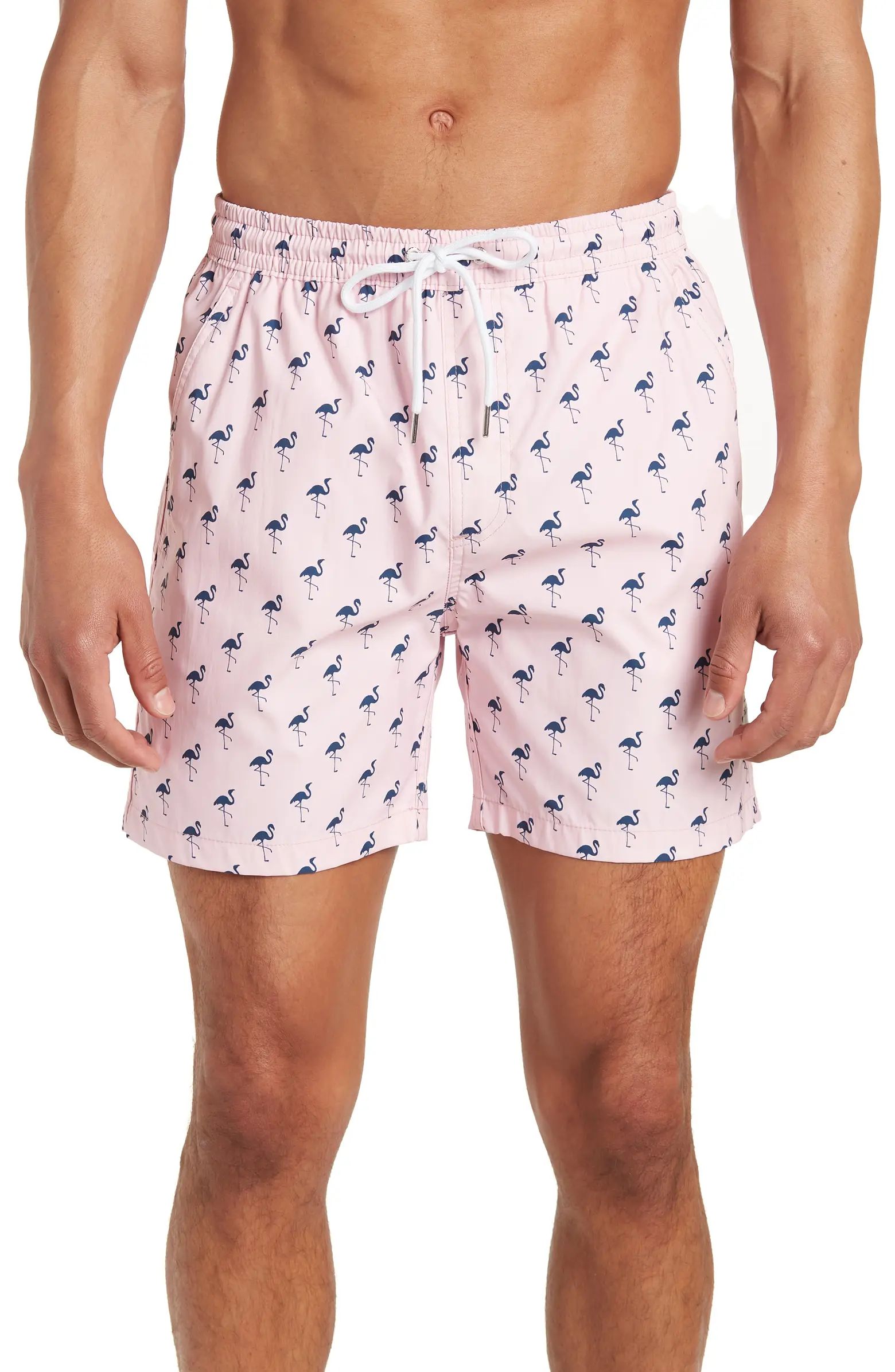 Flamingo Party Print Swim Shorts | Nordstrom Rack